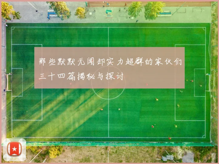 那些默默无闻却实力超群的家伙们三十四篇揭秘与探讨